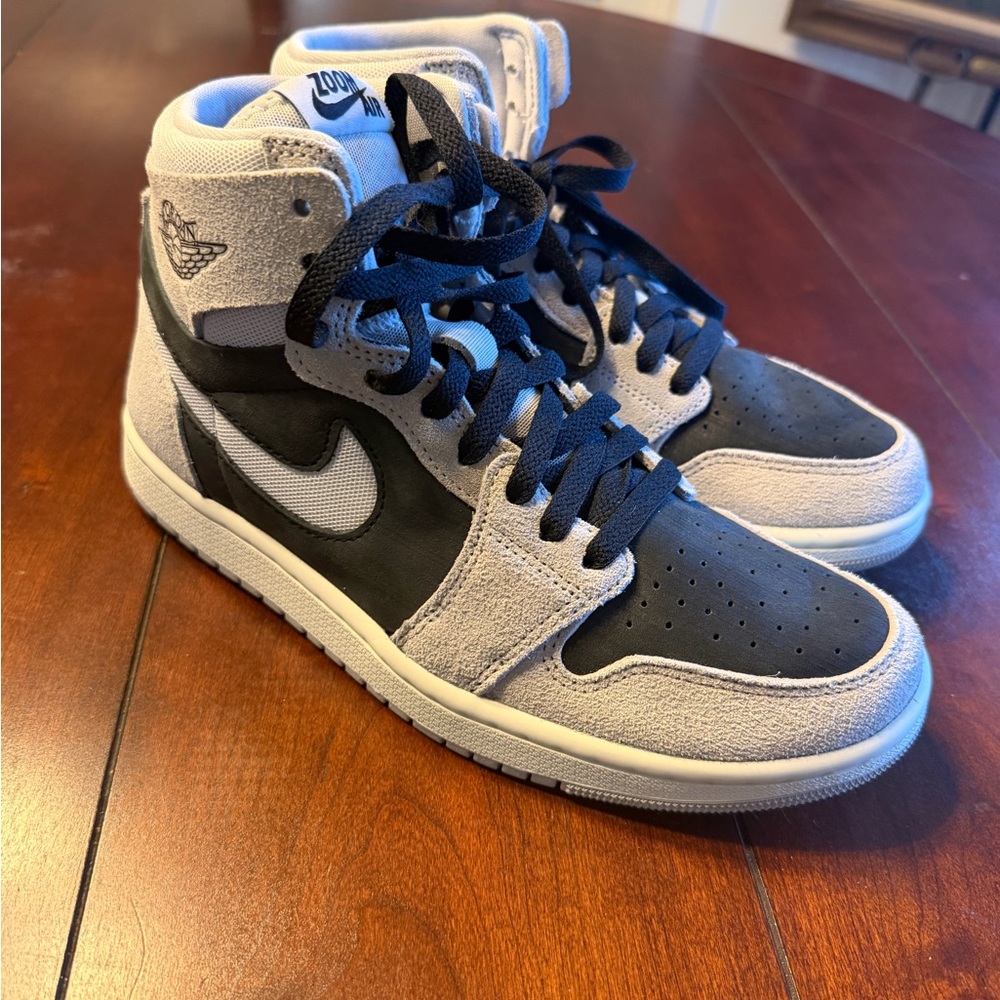 Nike Air Jordan Retro Mid Sneakers in Black and Gray